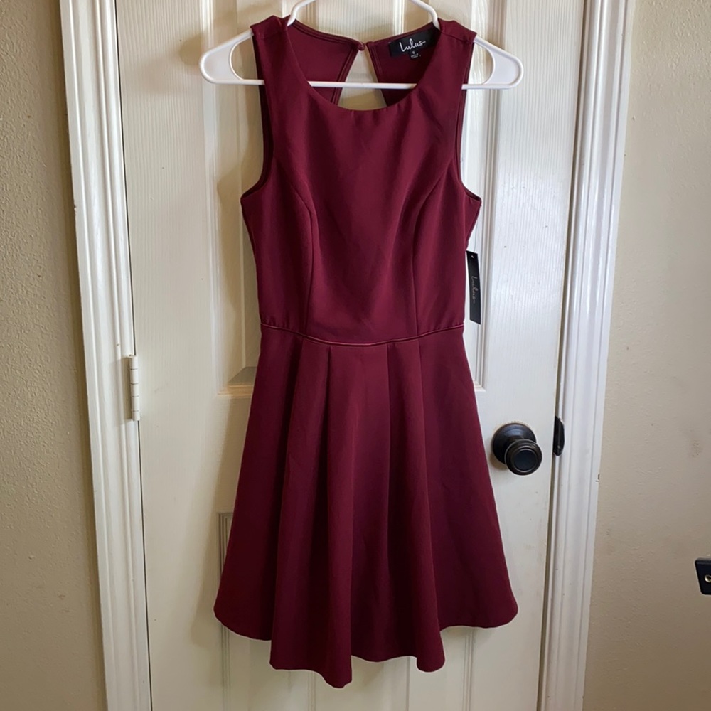 Lulu’s Maroon Skater Dress